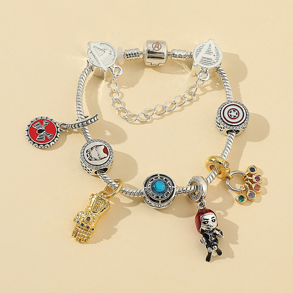 Cute Marvel Superhero PanDola Beaded Bracelet