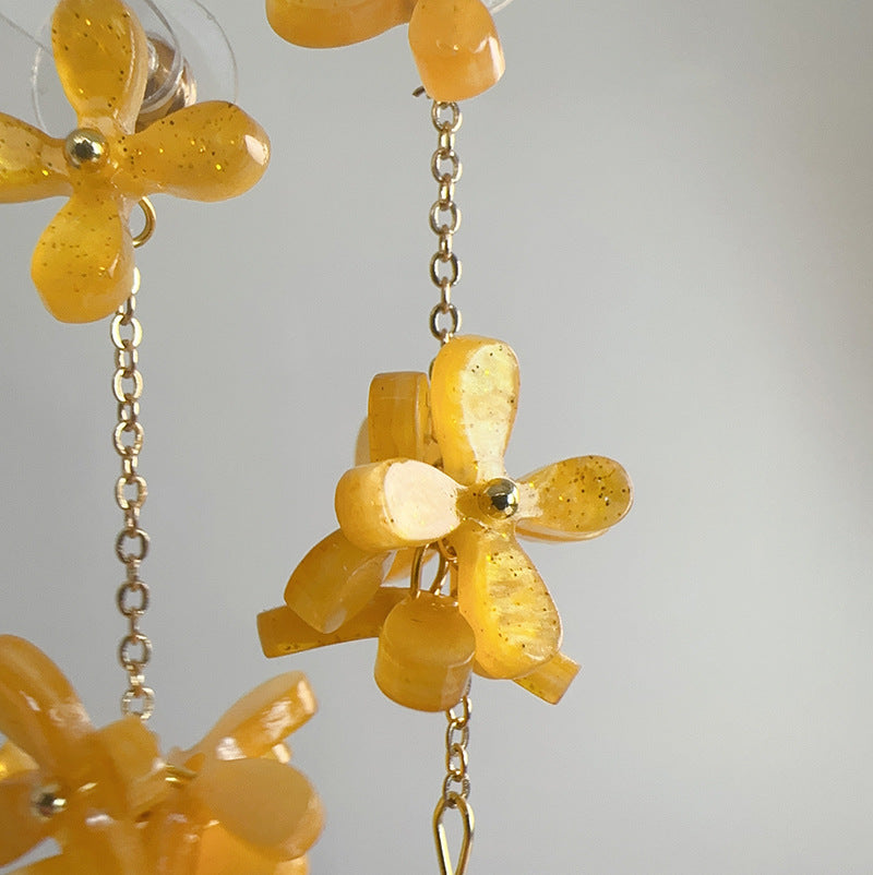 Osmanthus dangle earrings