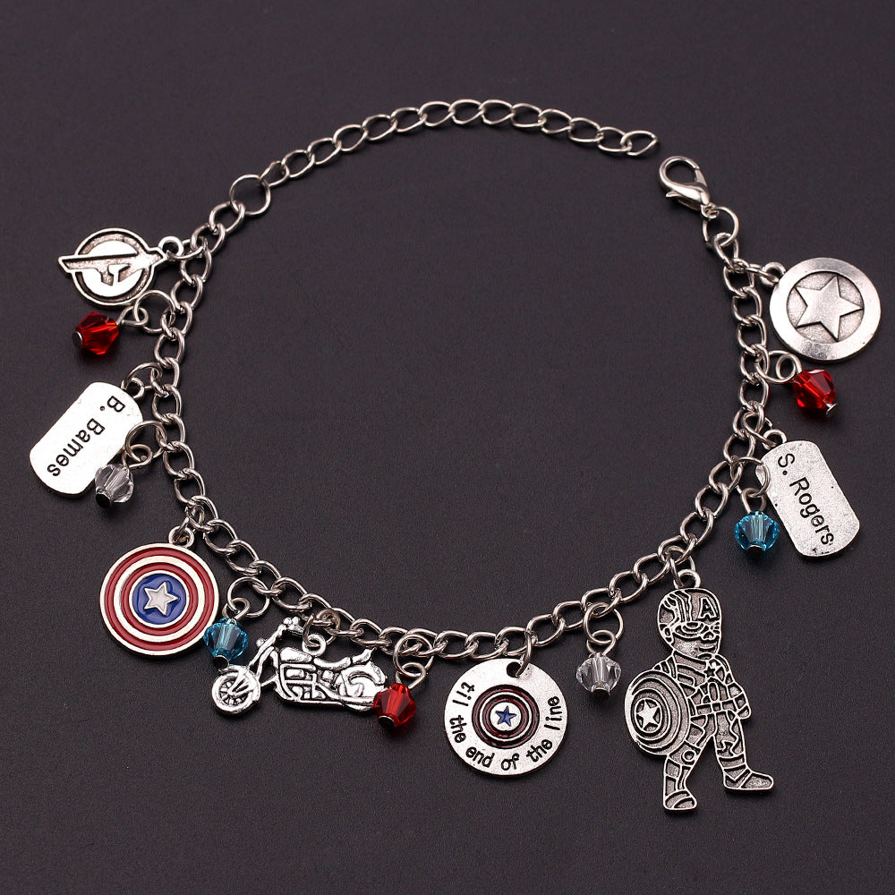 Cute Marvel Superhero PanDola Beaded Bracelet