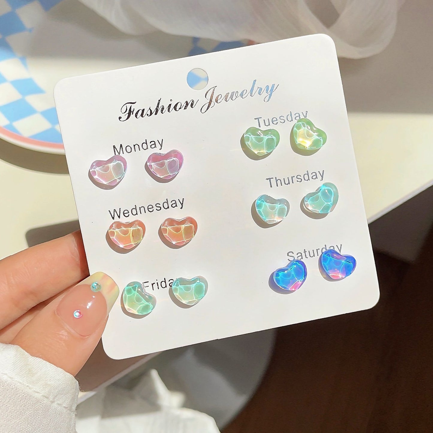 Galaxy Stone Earrings Set 6-pairs