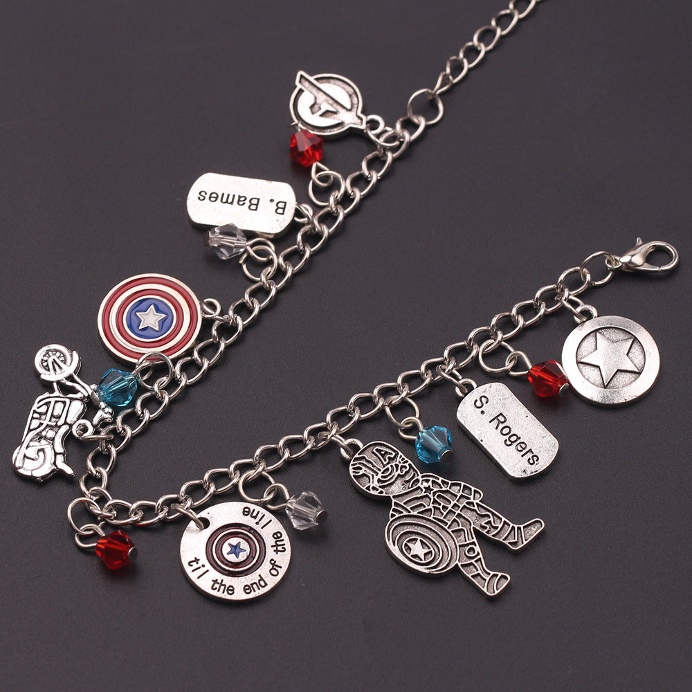 Cute Marvel Superhero PanDola Beaded Bracelet