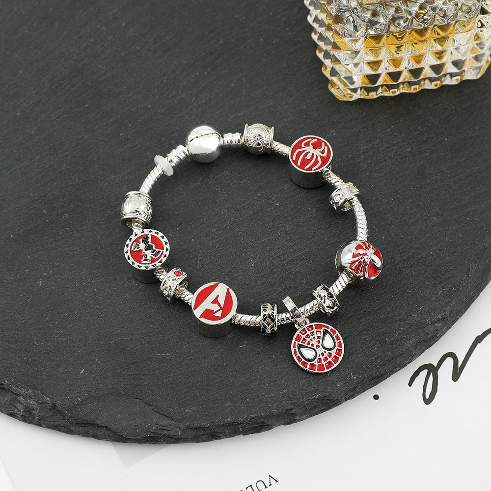 Cute Spiderrman PanDola Beaded Bracelet