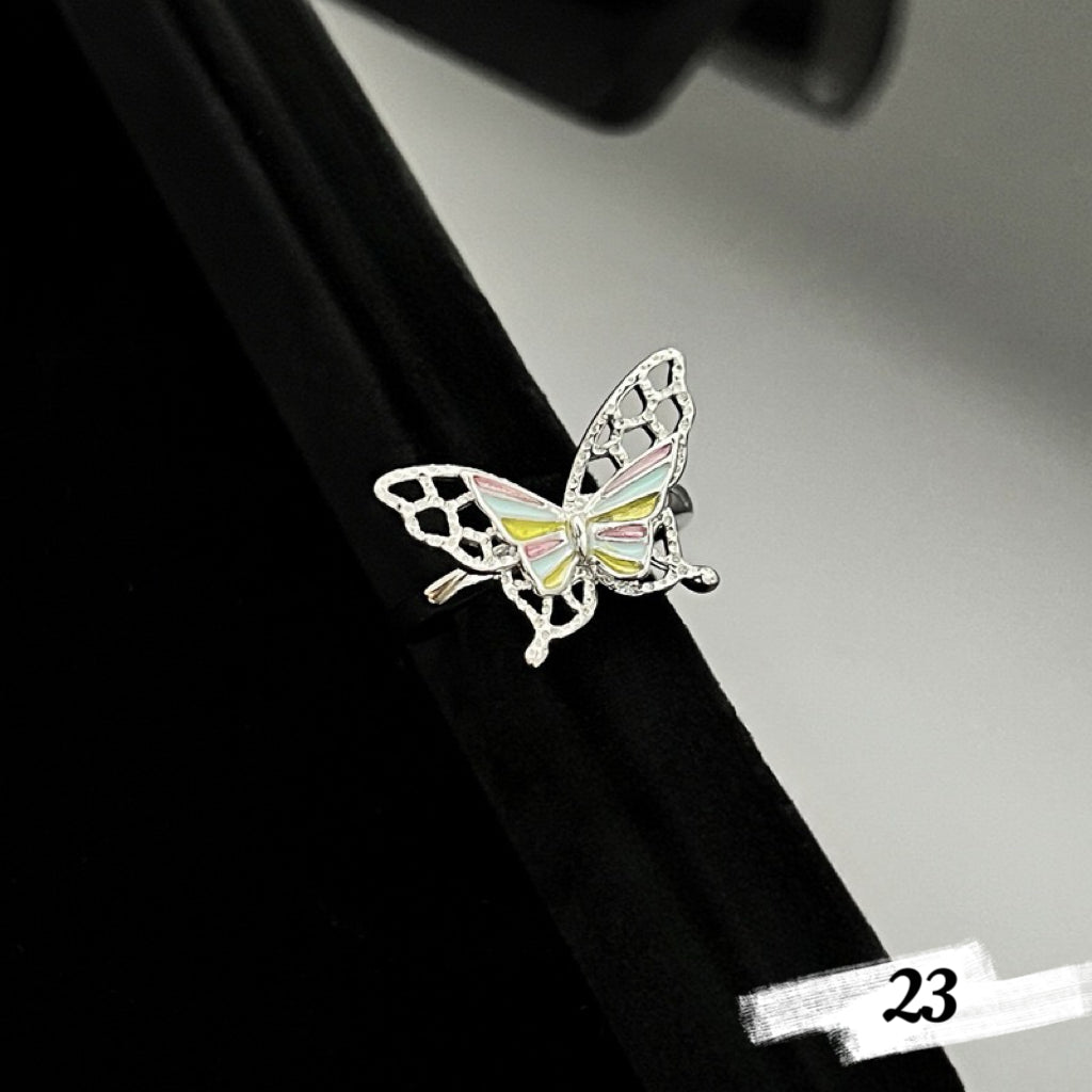 Dainty Butterfly Rings