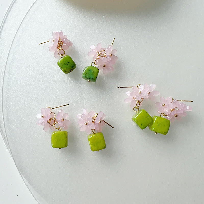 Green Field Garden Sweet Earrings