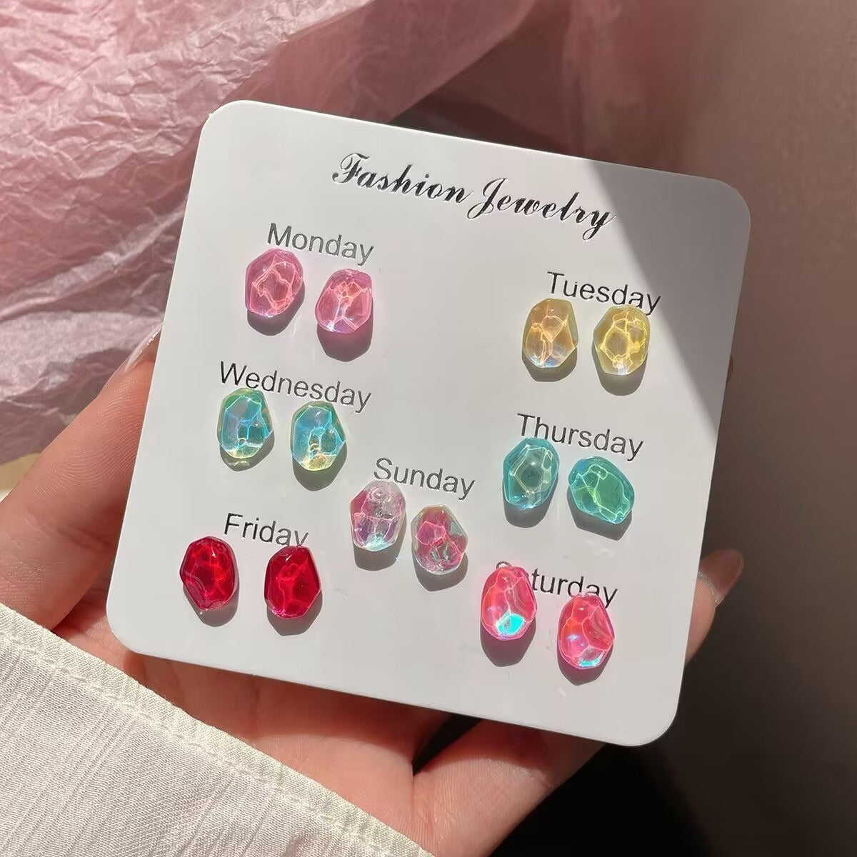 Galaxy Stone Earrings Set