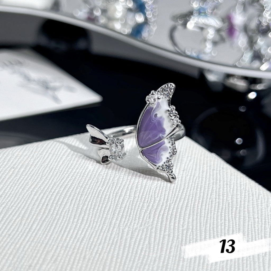 Dainty Butterfly Rings