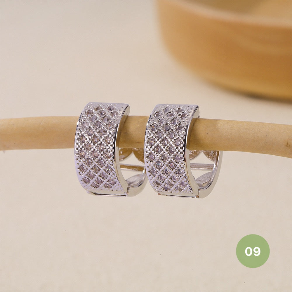 Silver Plain Hoop Earring
