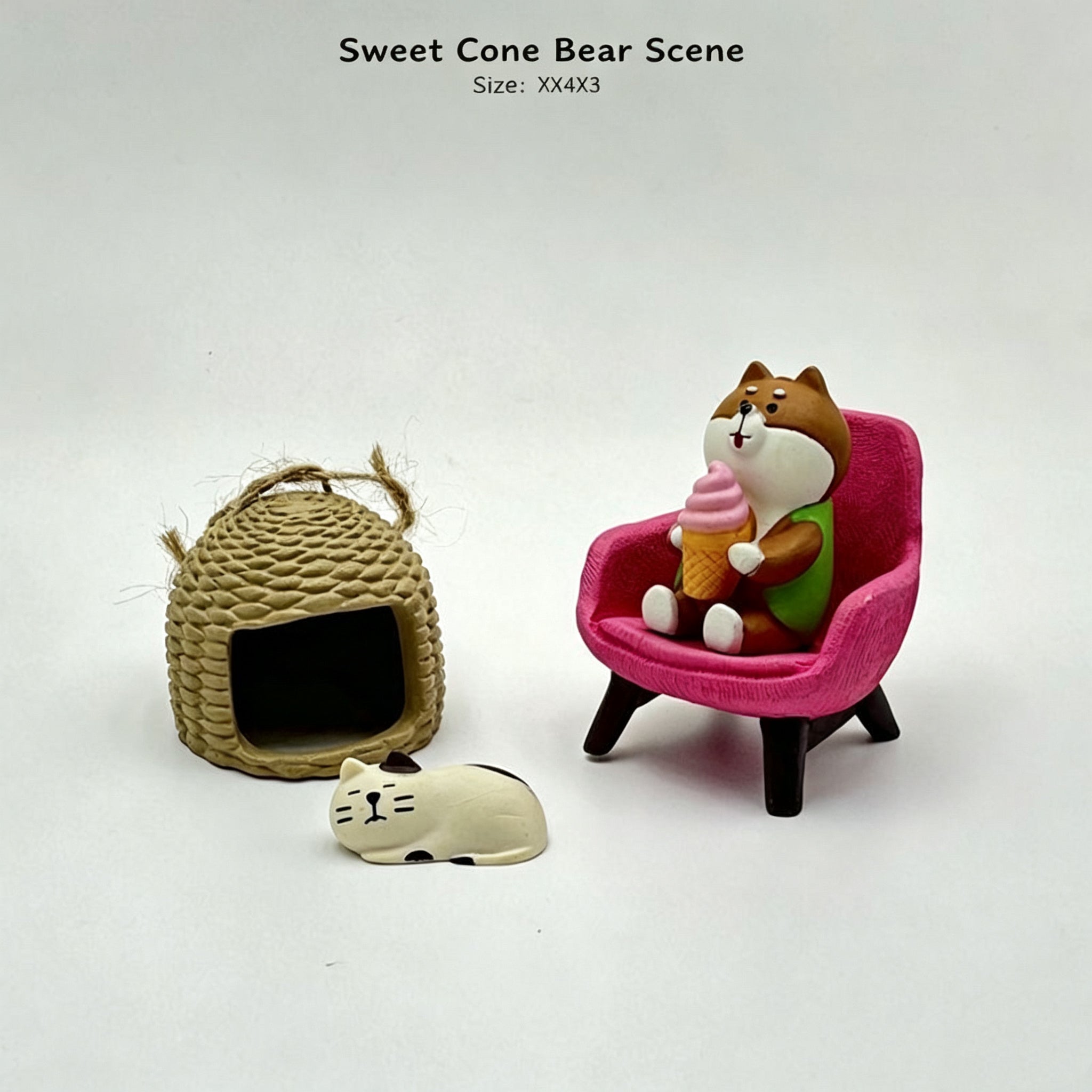 Cozy Sitting Cat  Figurines