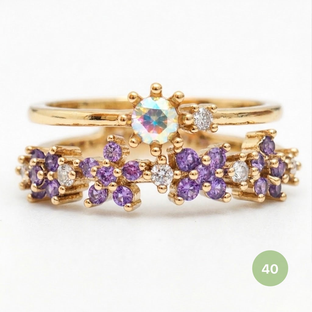 Dainty Rings - golden and silver