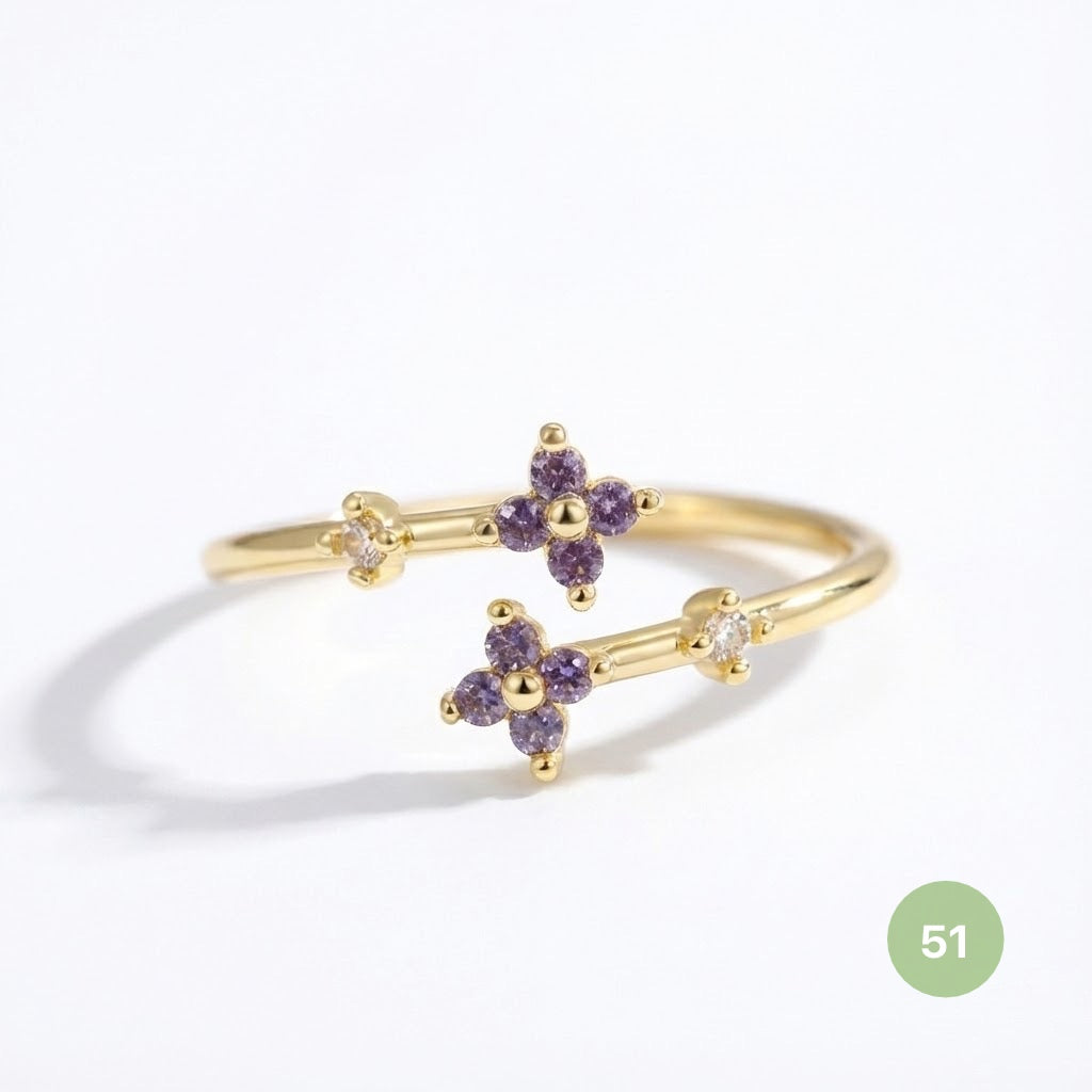 Dainty Rings - golden and silver