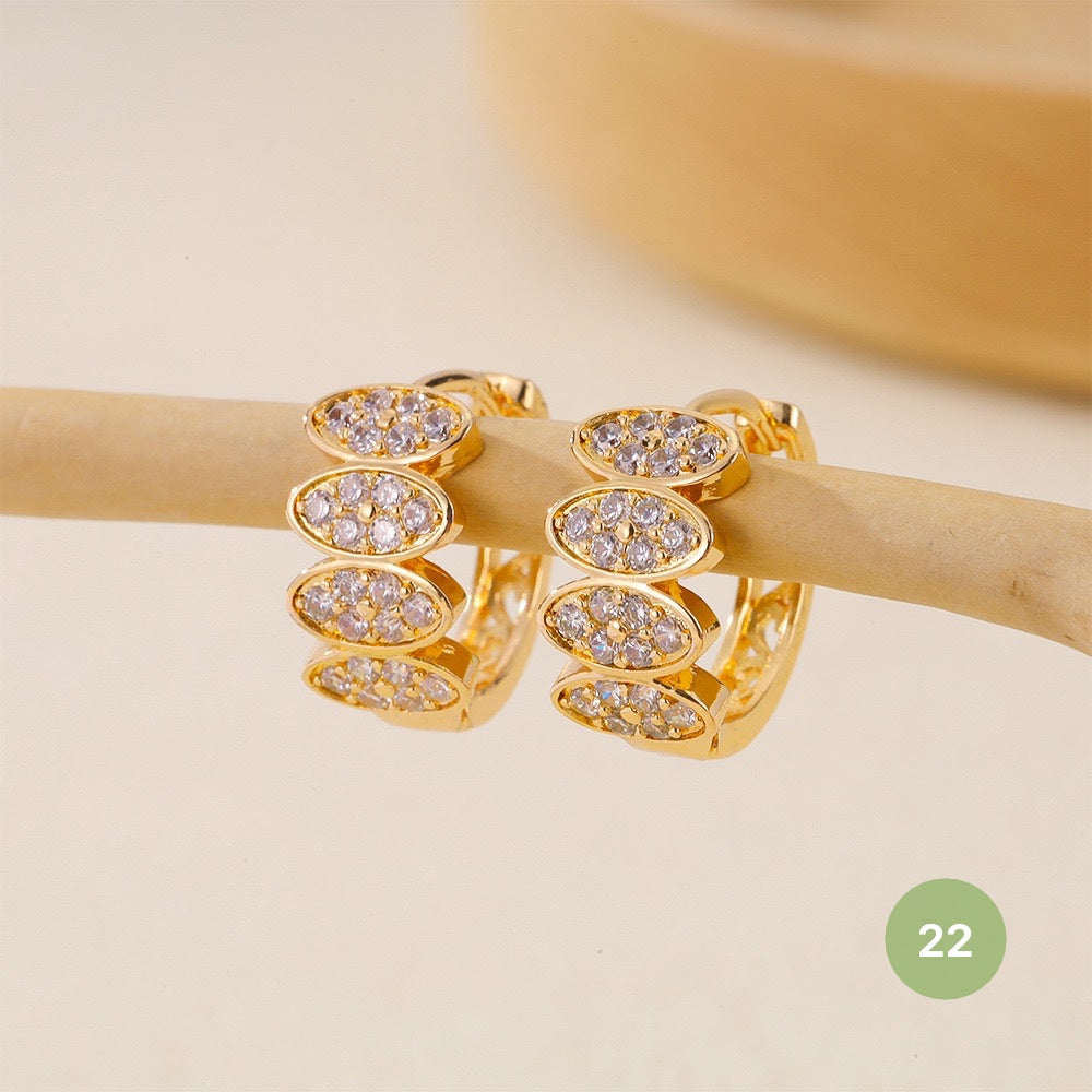 Golden Plain Hoop Earring