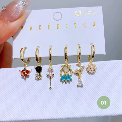 Cartoon Series Hoop Earrings
