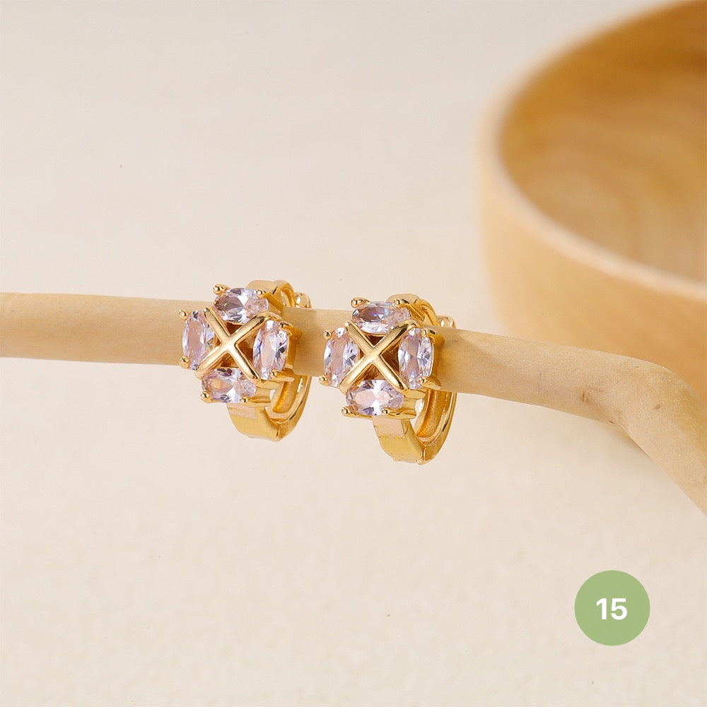 Golden Plain Hoop Earring