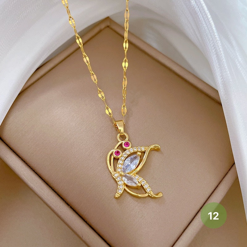 Shiny Butterfly Necklace