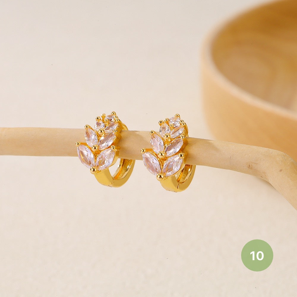 Golden Plain Hoop Earring