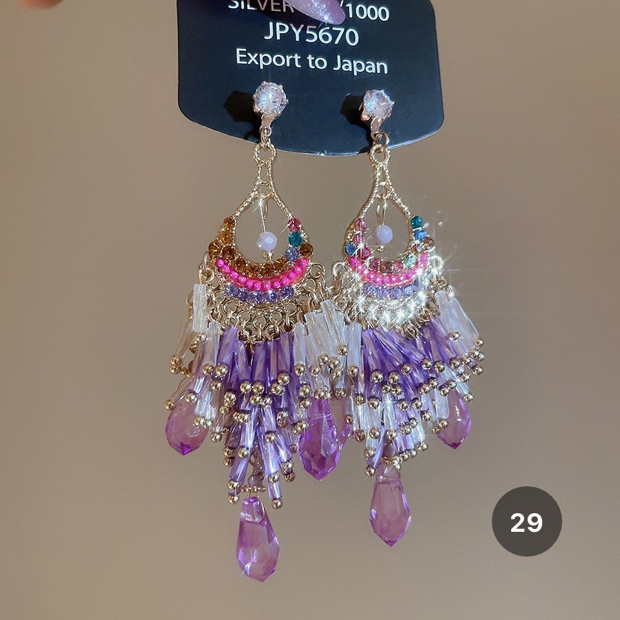 Purple Series Luxury Earrings