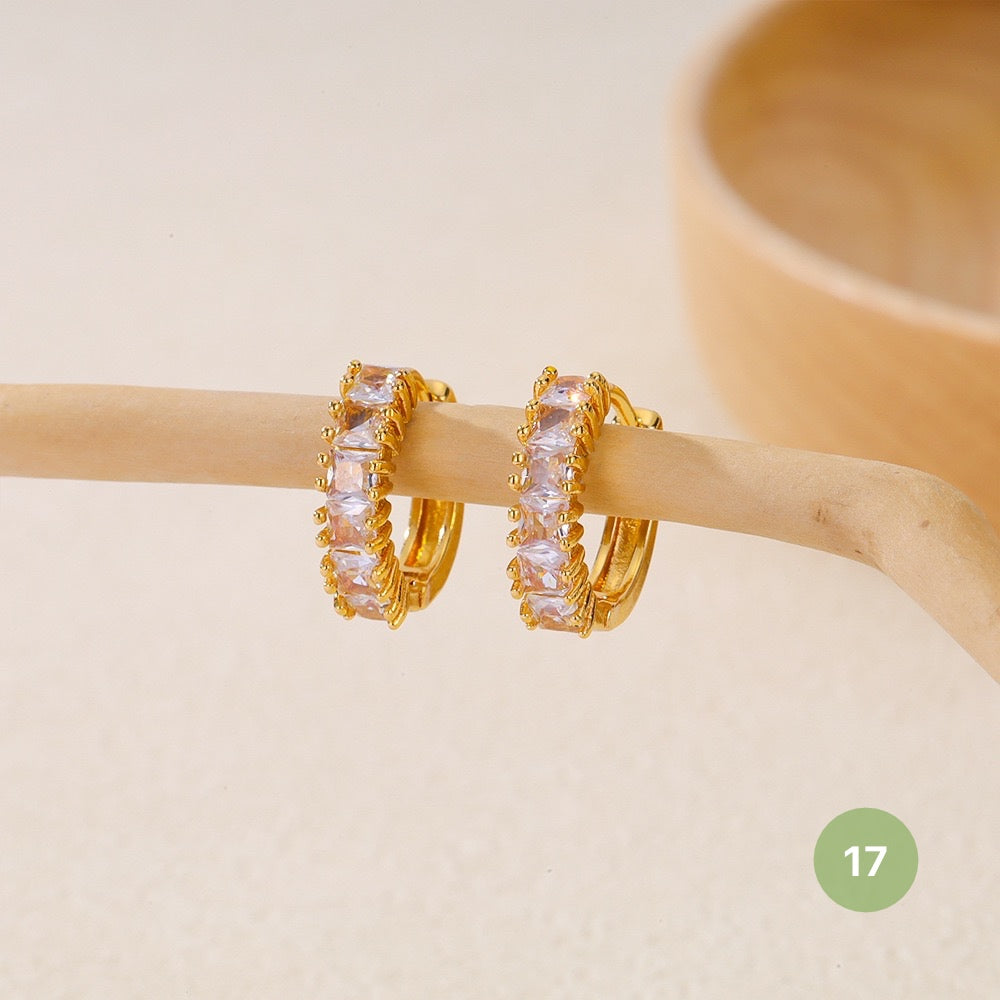 Golden Plain Hoop Earring