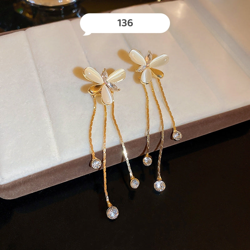 Fancy Flower Dangle Earrings