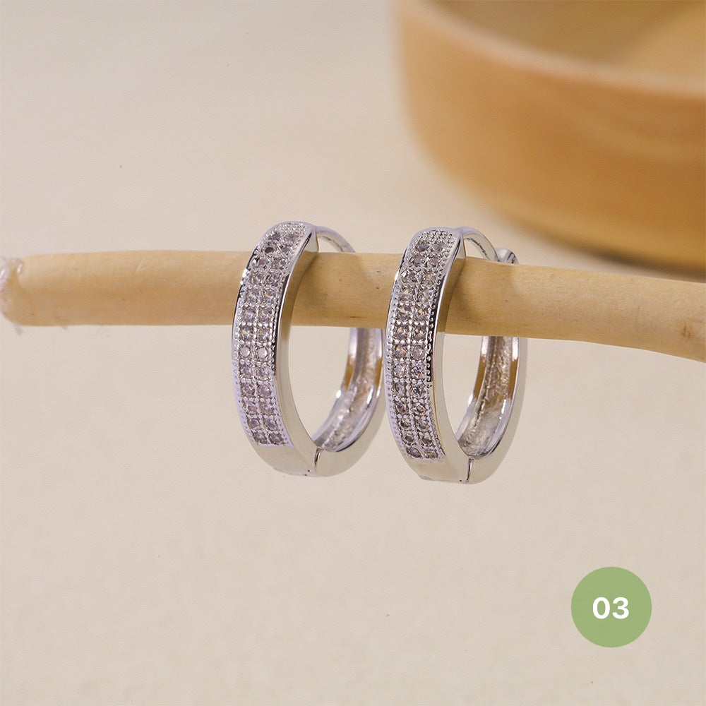 Silver Plain Hoop Earring