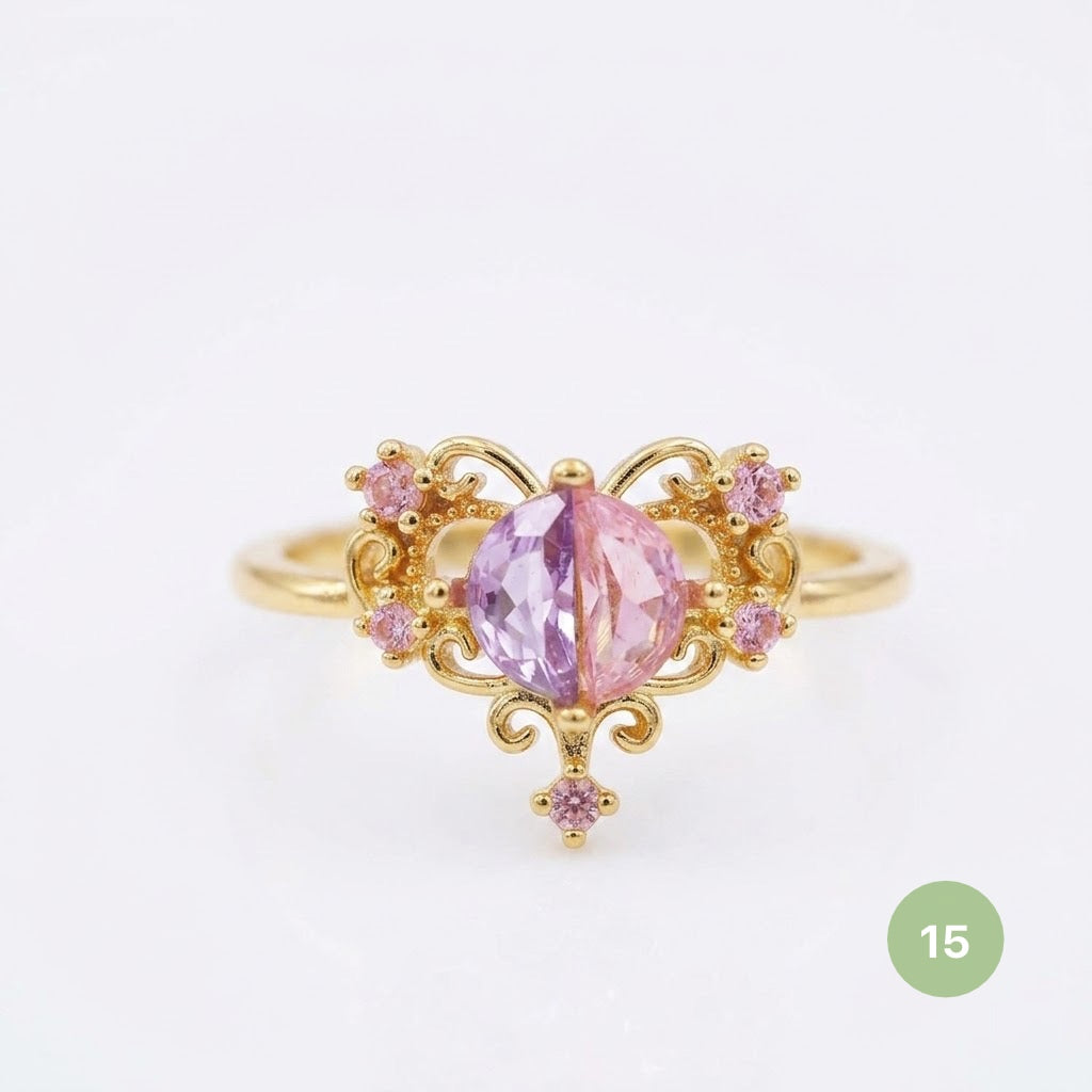 Dainty Rings - golden and silver