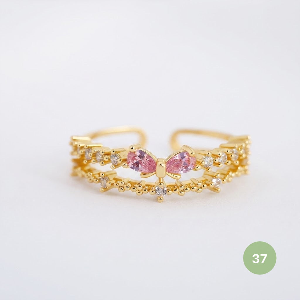 Dainty Rings - golden and silver
