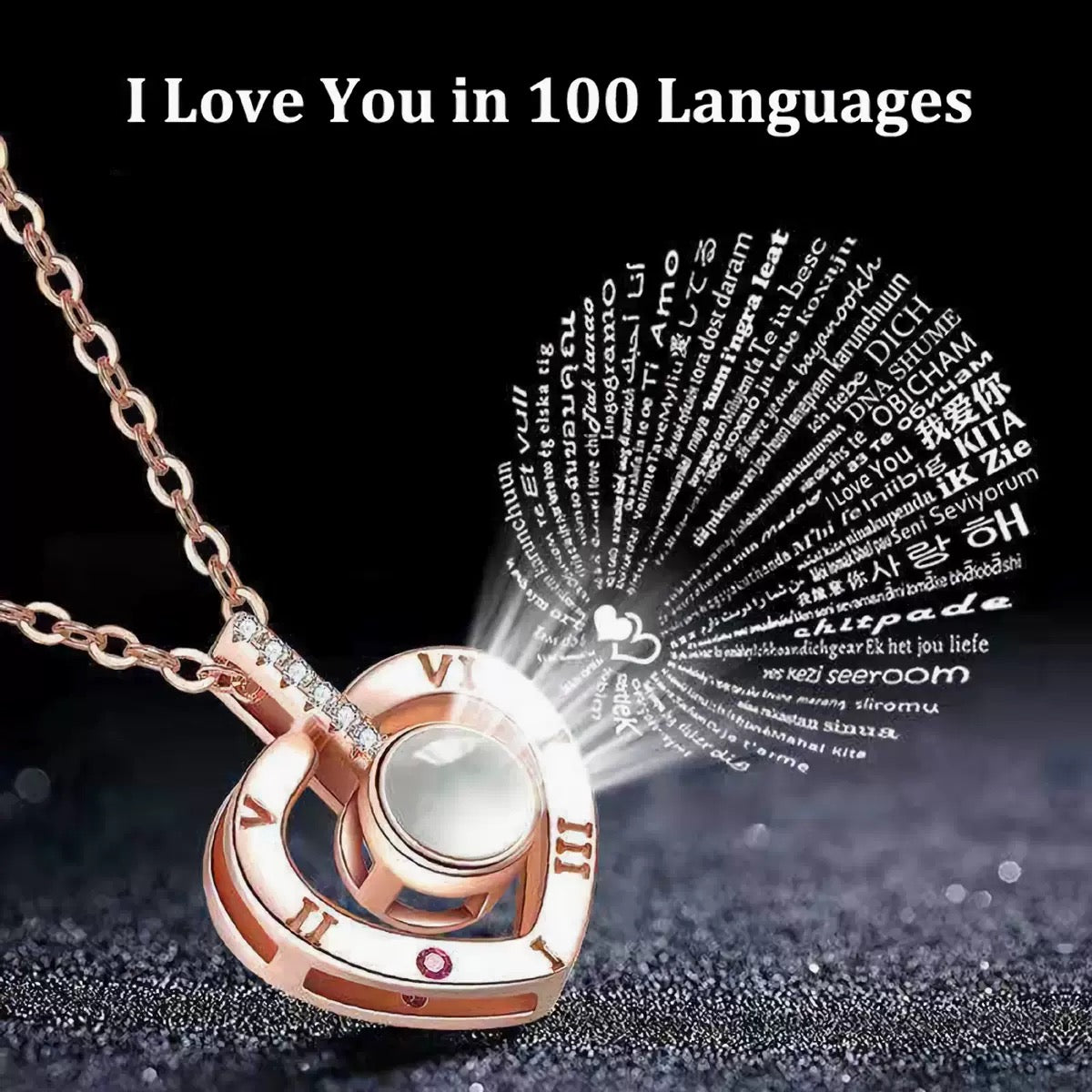 I love u in 100 languages Necklace - Blind Bag
