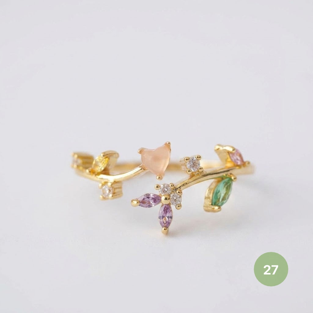 Dainty Rings - golden and silver