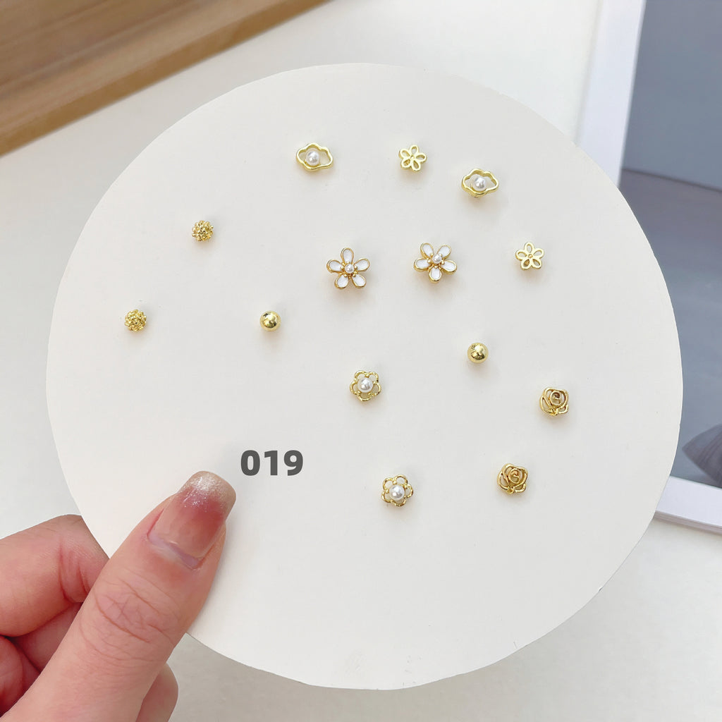 Cute Silver Earring Set