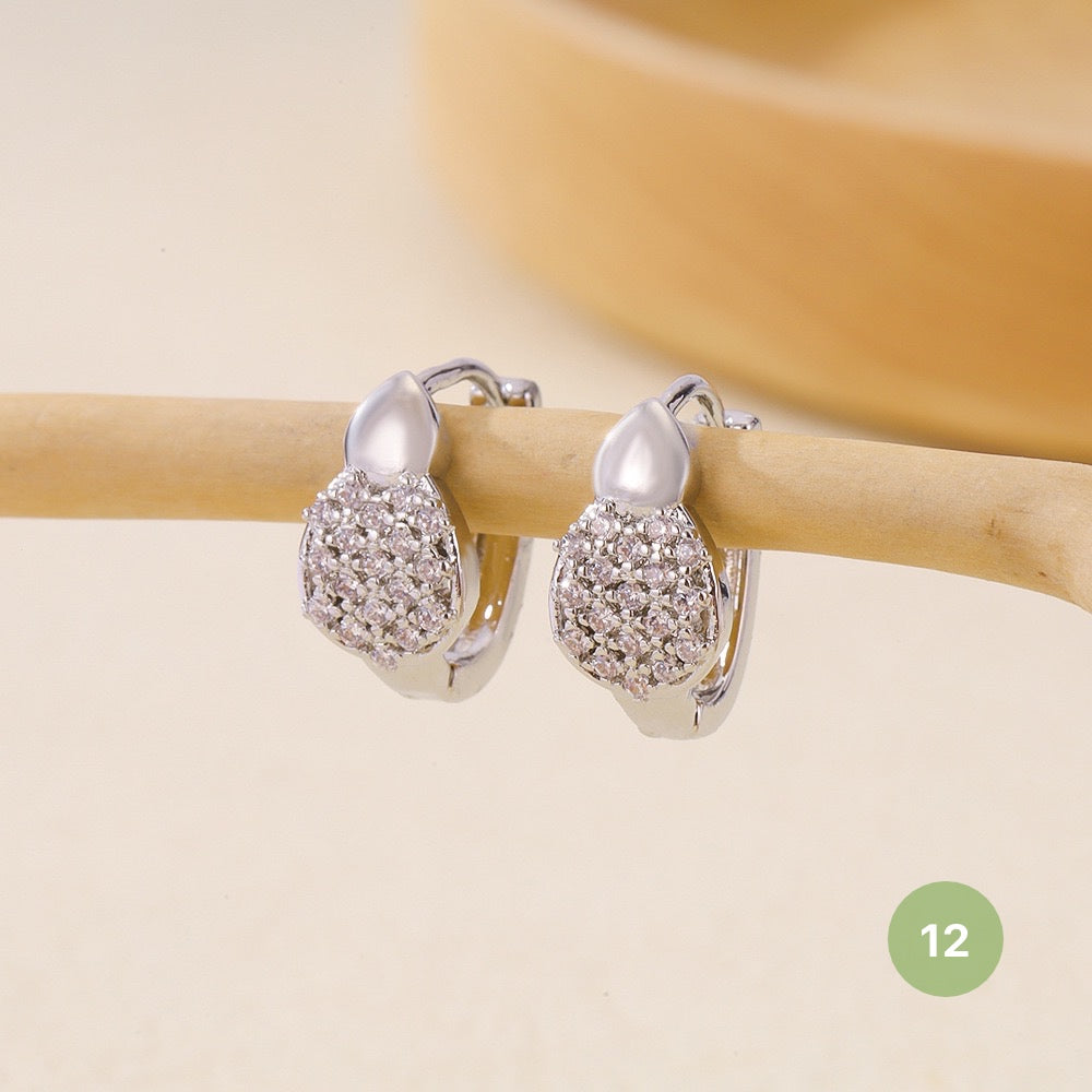 Silver Plain Hoop Earring