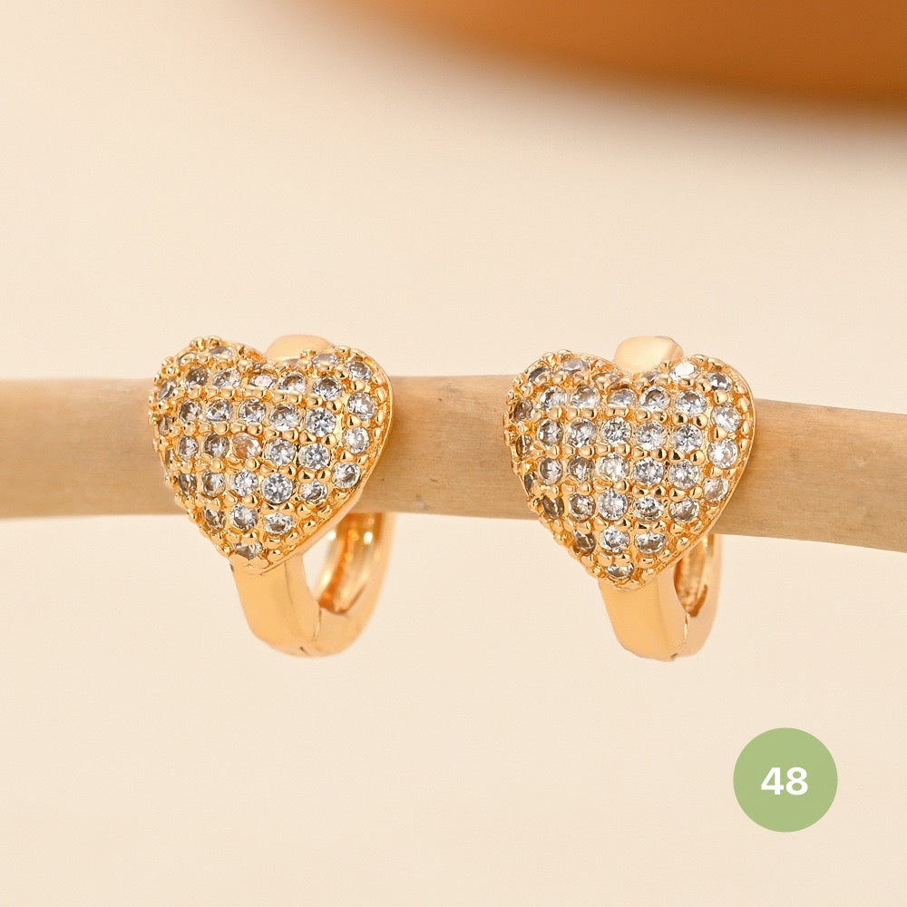 Golden Plain Hoop Earring