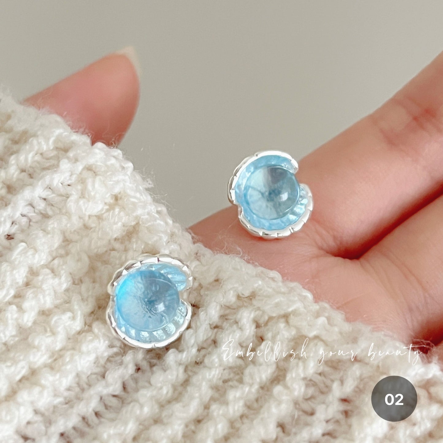 Ocean Series Stud Earrings
