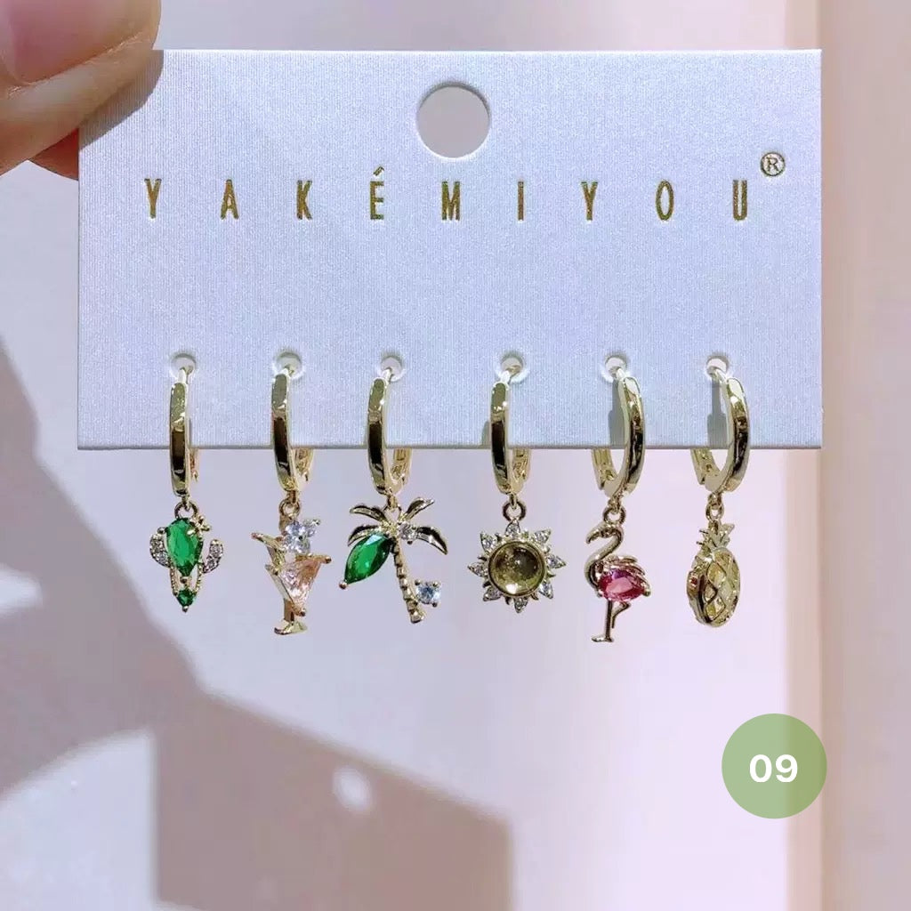 Cartoon Series Hoop Earrings