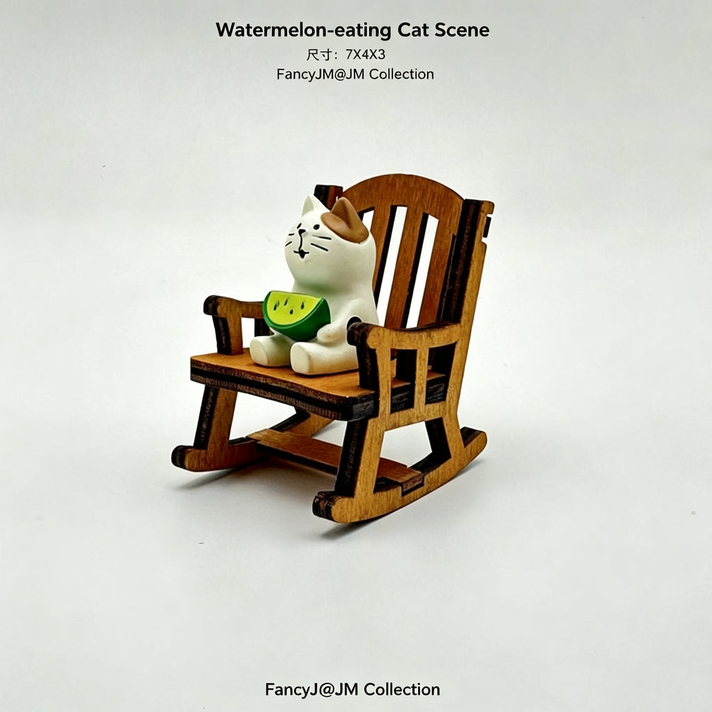Cozy Sitting Cat  Figurines