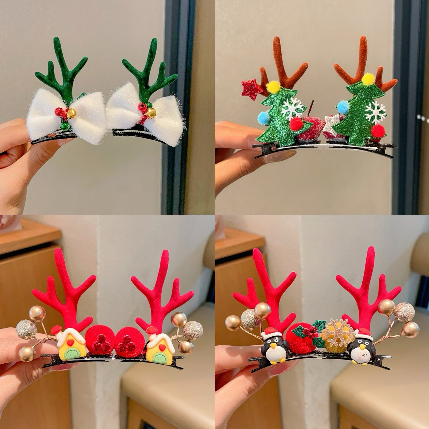 Handmade Christmas Hair Clips- Blind Bag