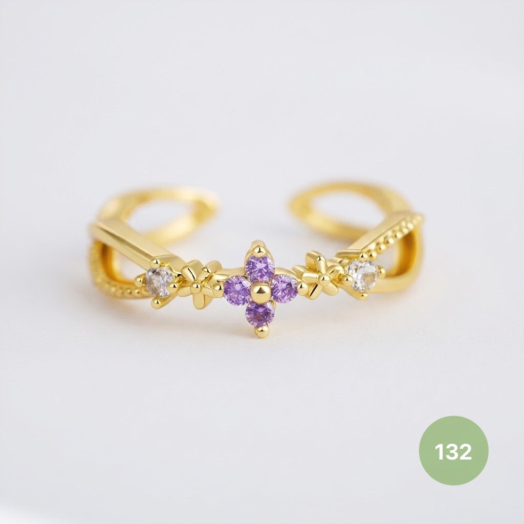 Dainty Rings - golden and silver