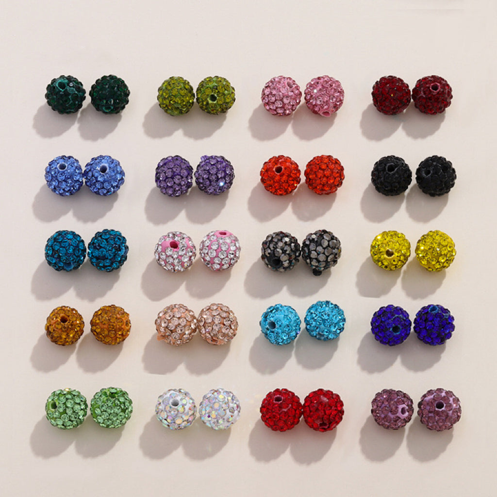 Shiny rhinestone beads