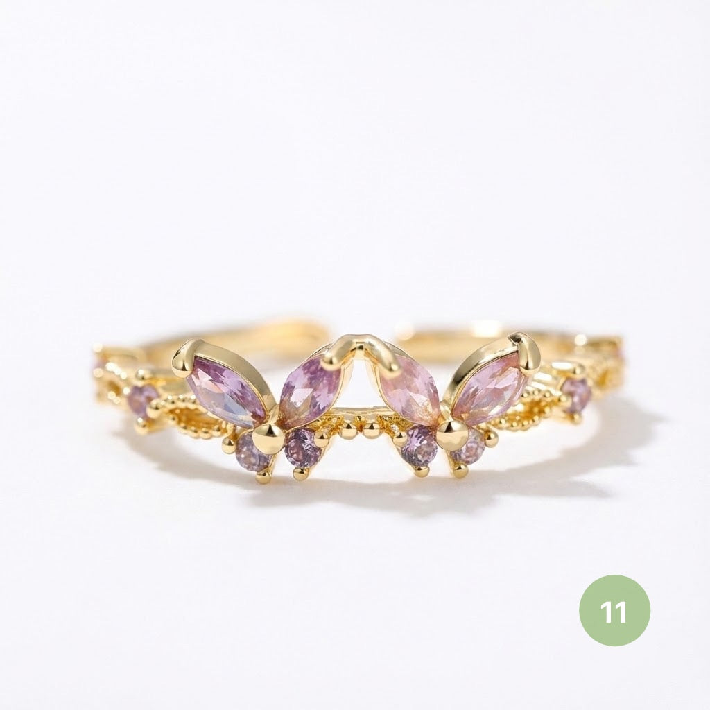 Dainty Rings - golden and silver