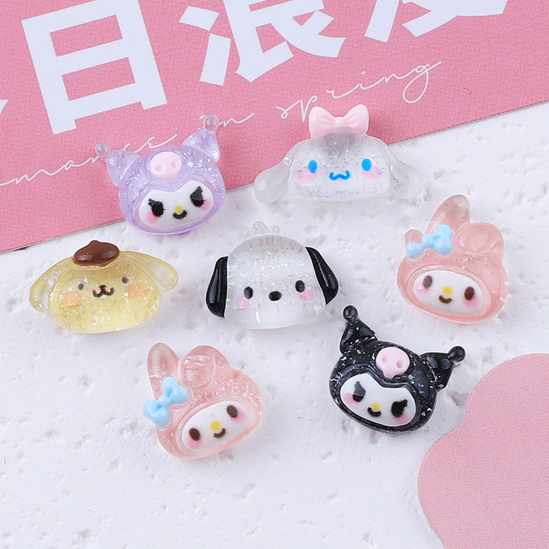 Sanrrio Head Resin Charms 10 pcs