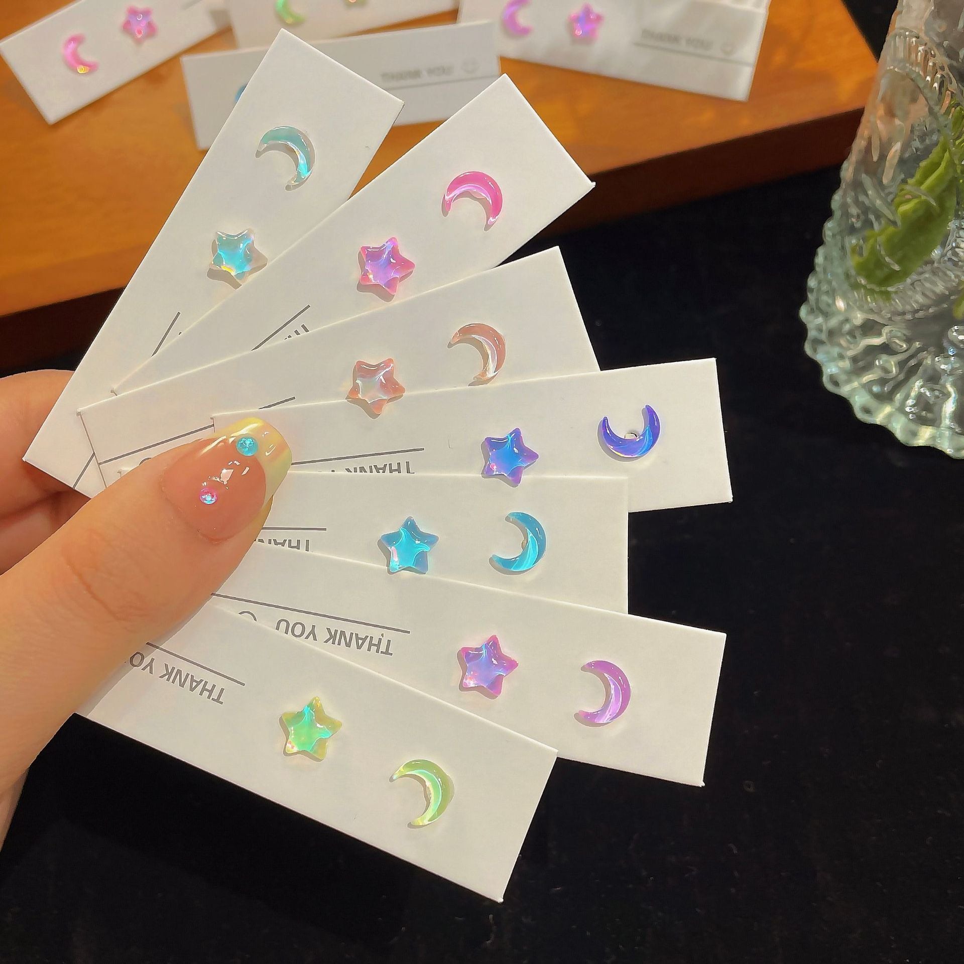 Galaxy Stone Earrings Set