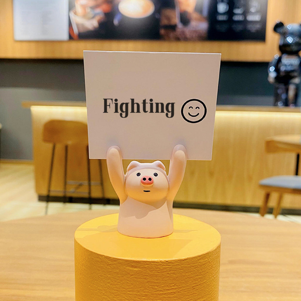 Motivational animal figurines