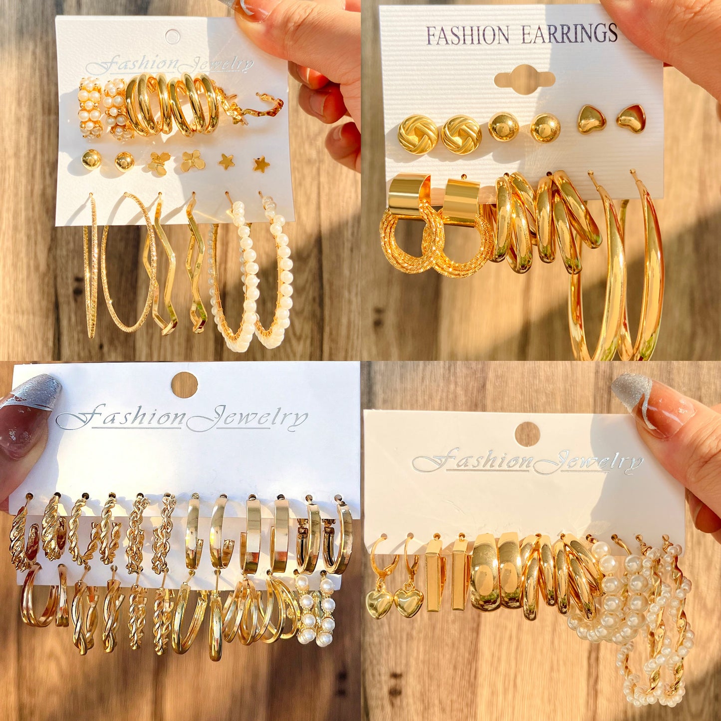 Gold Plated Stainless Steel Earrings