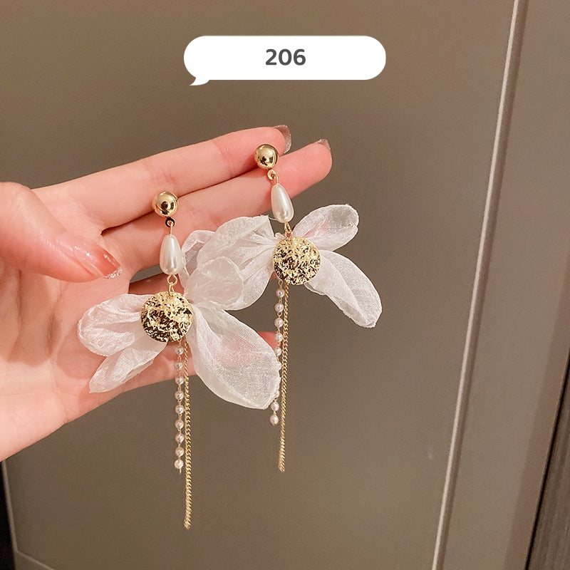 Fancy Flower Dangle Earrings