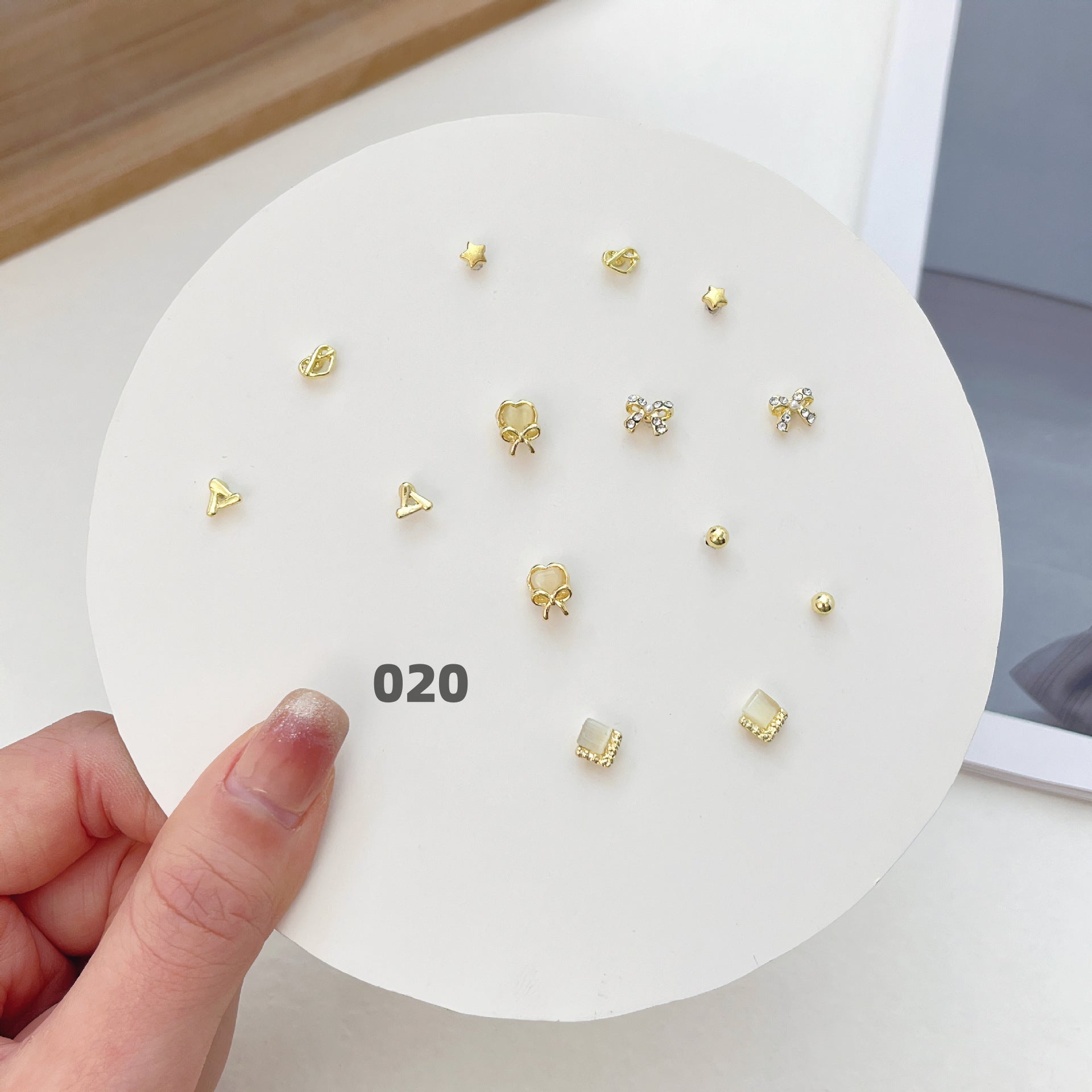 Cute Silver Earring Set