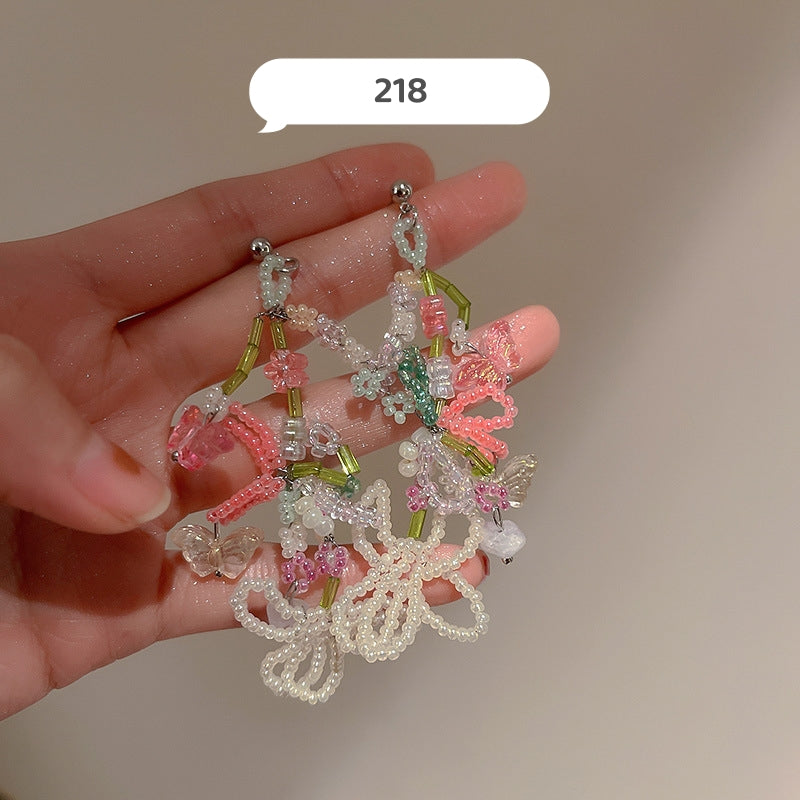 Fancy Flower Dangle Earrings