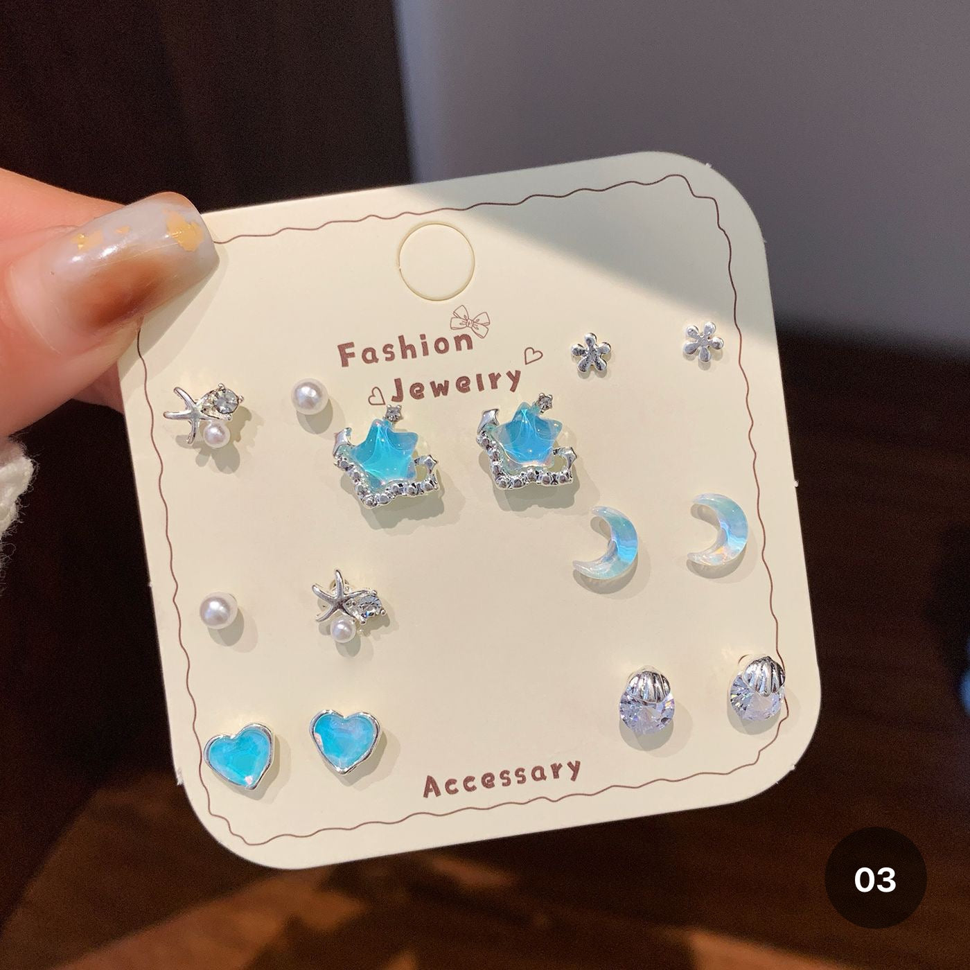 Ocean Style Earrings Set