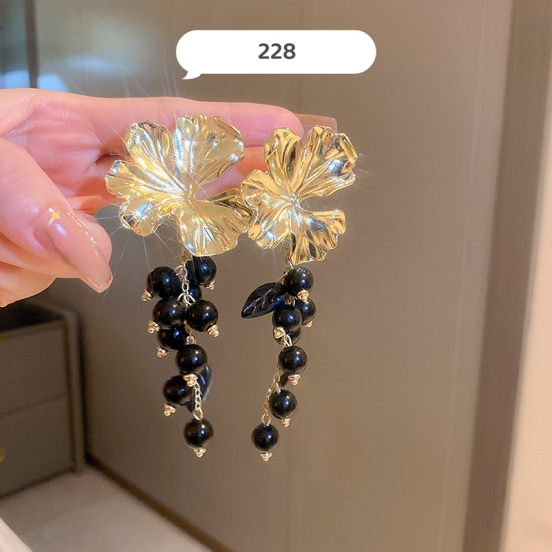 Fancy Flower Dangle Earrings