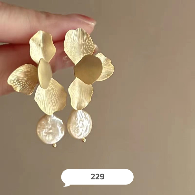 Fancy Flower Dangle Earrings