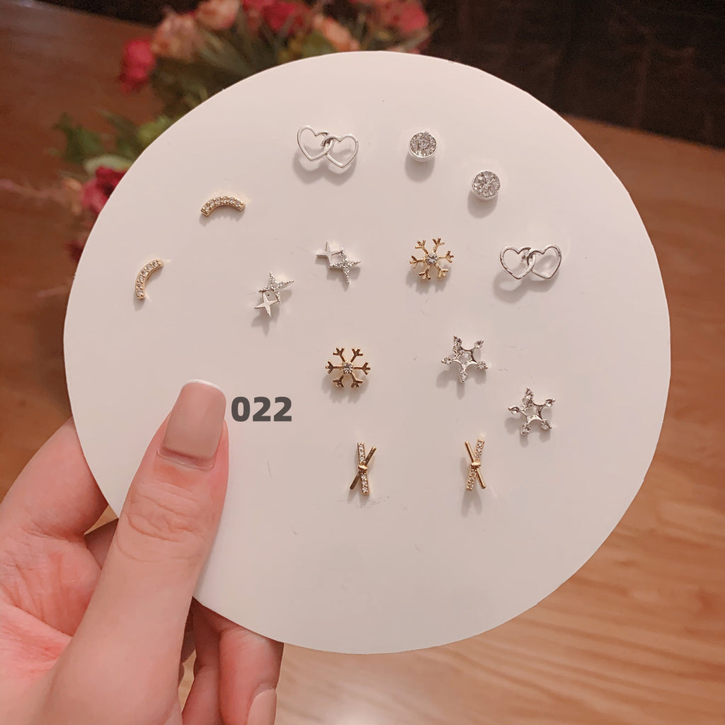 Cute Silver Earring Set