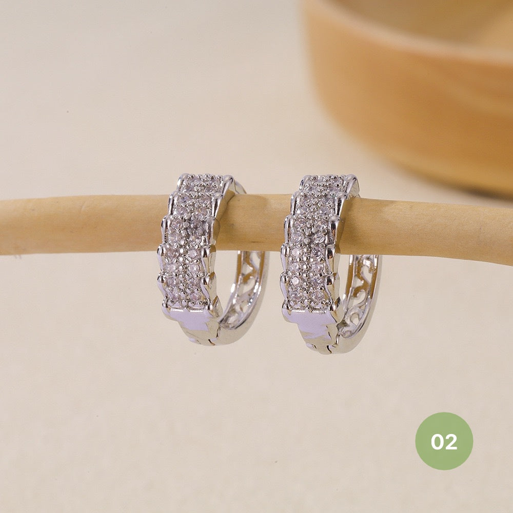 Silver Plain Hoop Earring