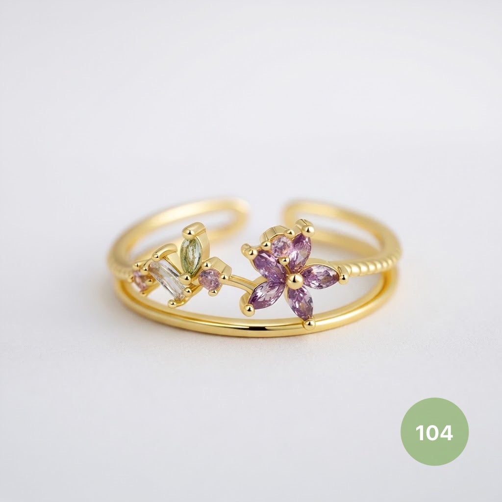 Dainty Rings - golden and silver